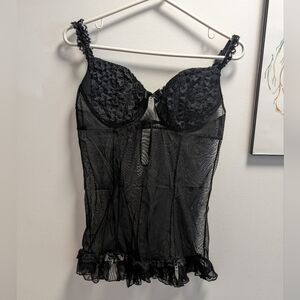 Lacy Cup Mesh Babydoll
